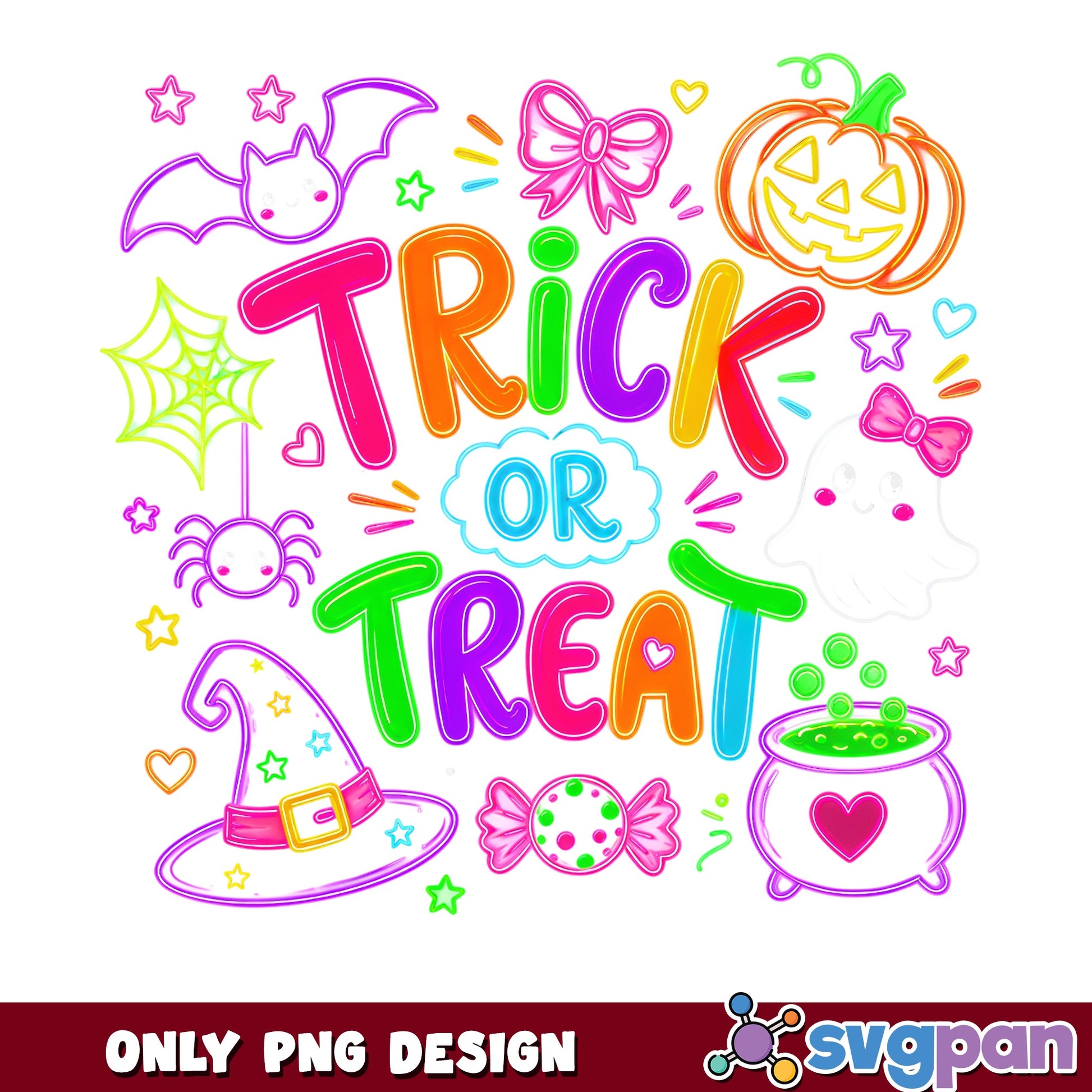Trick Or Treat Halloween PNG, Cute Halloween PNG, Kids Halloween PNG
