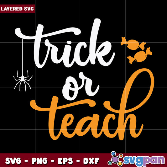 Trick or teach halloween svg, halloween toys svg, halloween autumn svg