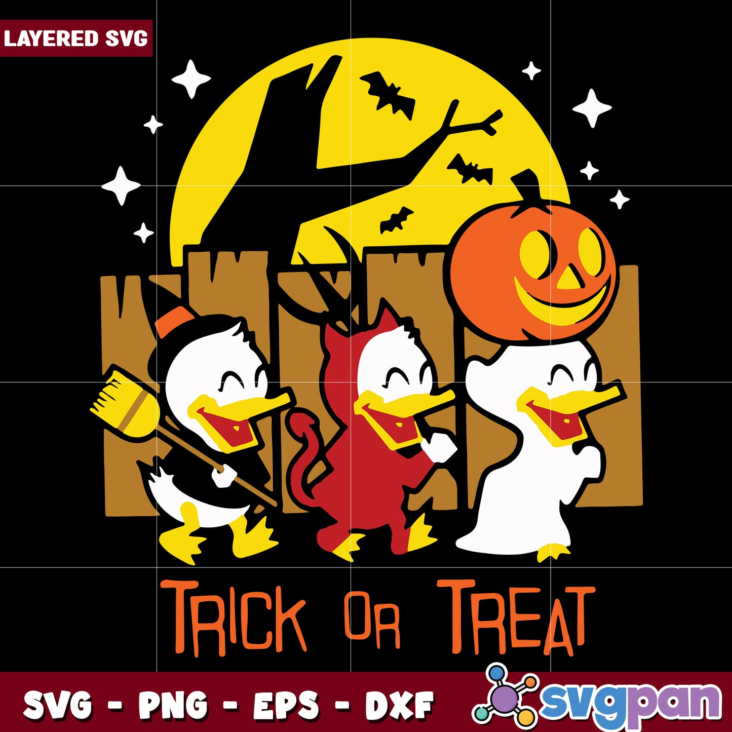 Trick or treat halloween funny goose svg, halloween toys svg, halloween autumn svg