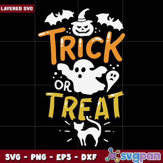 Trick or treat halloween svg, halloween time svg, halloween decorations svg