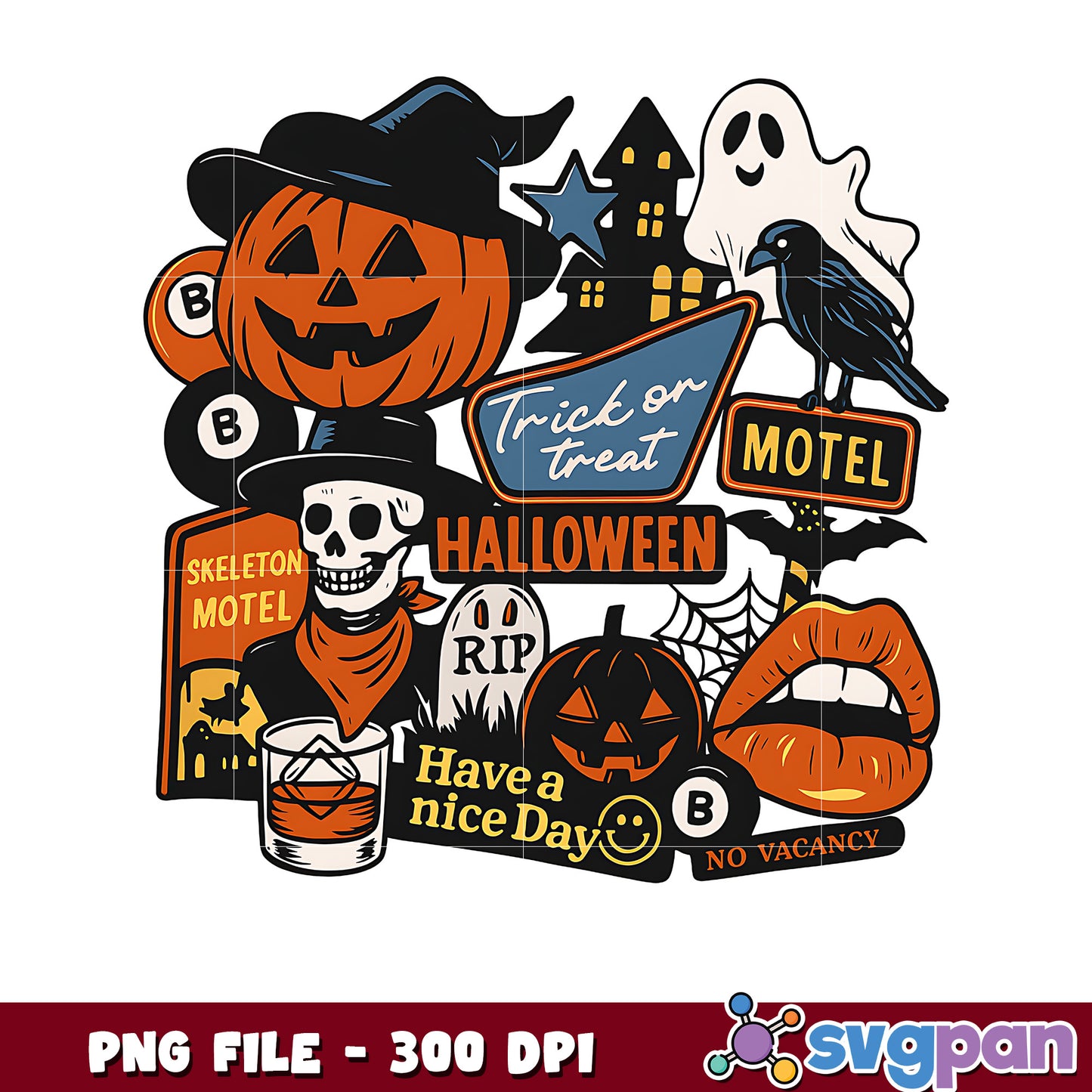 Trick or treat png, halloween holiday, halloween candy png