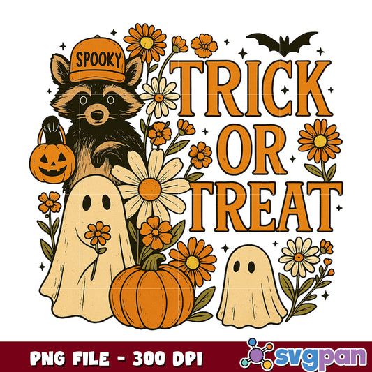 Trick or treat png, halloween season png, spooky halloween png