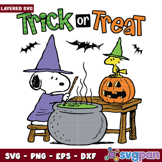 Trick or treat snoopy halloween svg, halloween time svg, halloween decorations svg