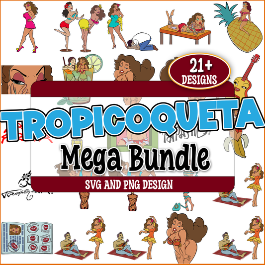 Tropicoqueta svg bundle