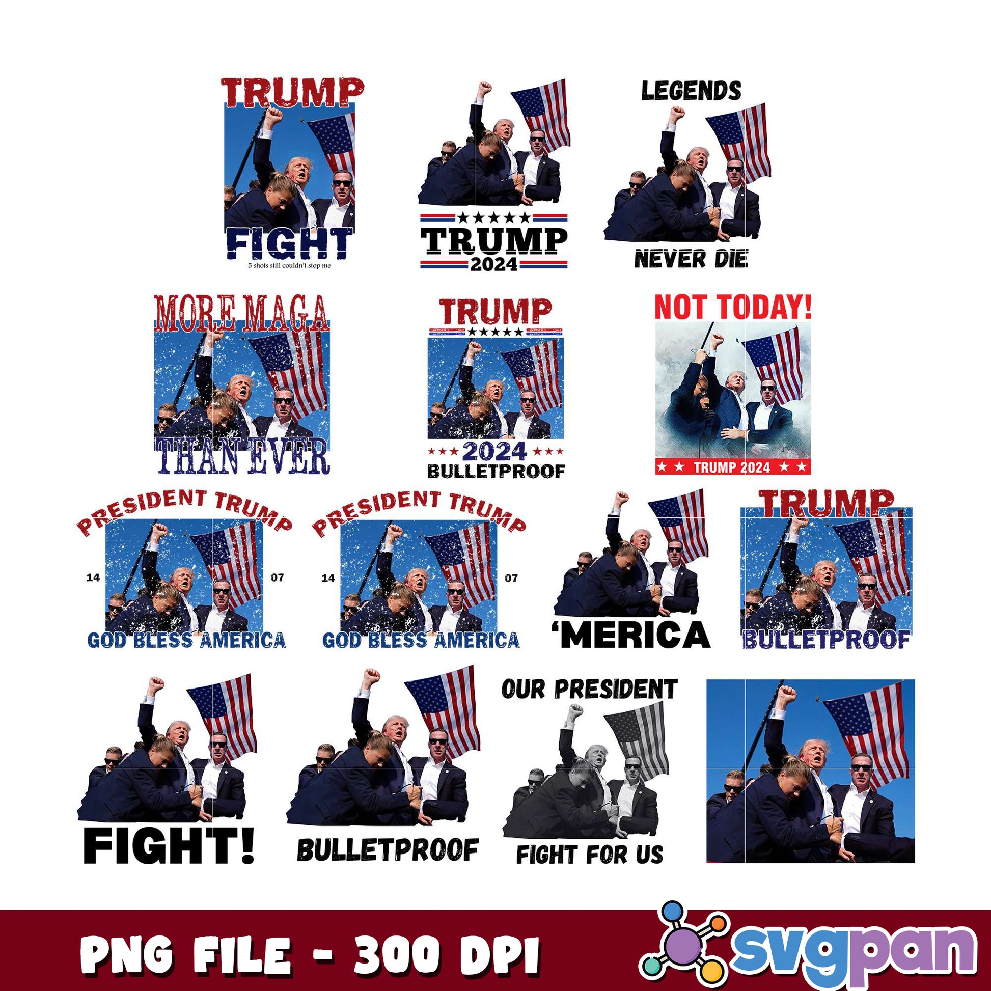 Trump 2024 PNG Bundle  Images & Designs