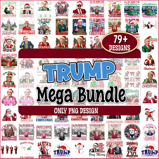 Trump christmas png bundle