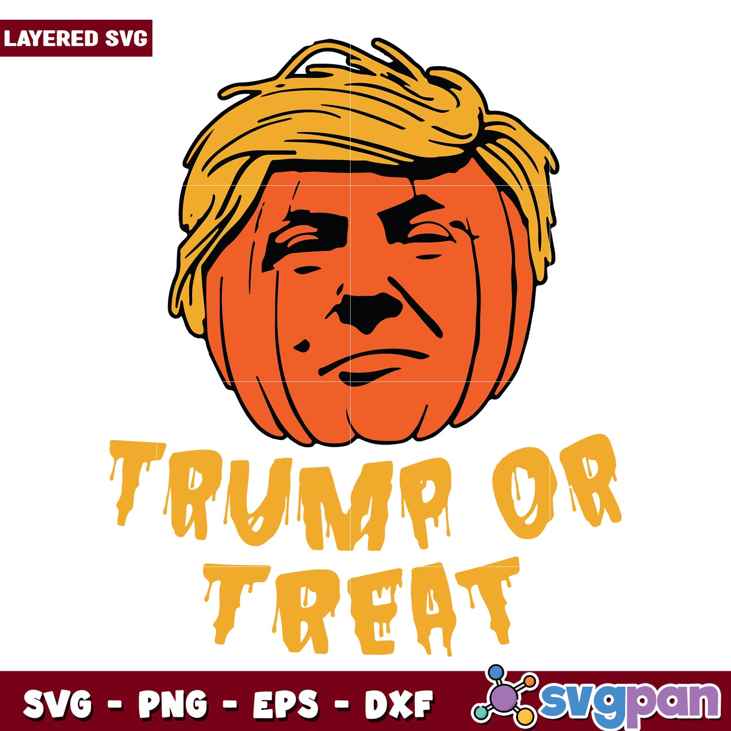 Trump or treat halloween svg, halloween candy svg, halloween holiday svg