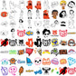 Turning red designs svg bundle, turning red cast svg, turning red characters svg