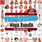 Turning red design svg bundle