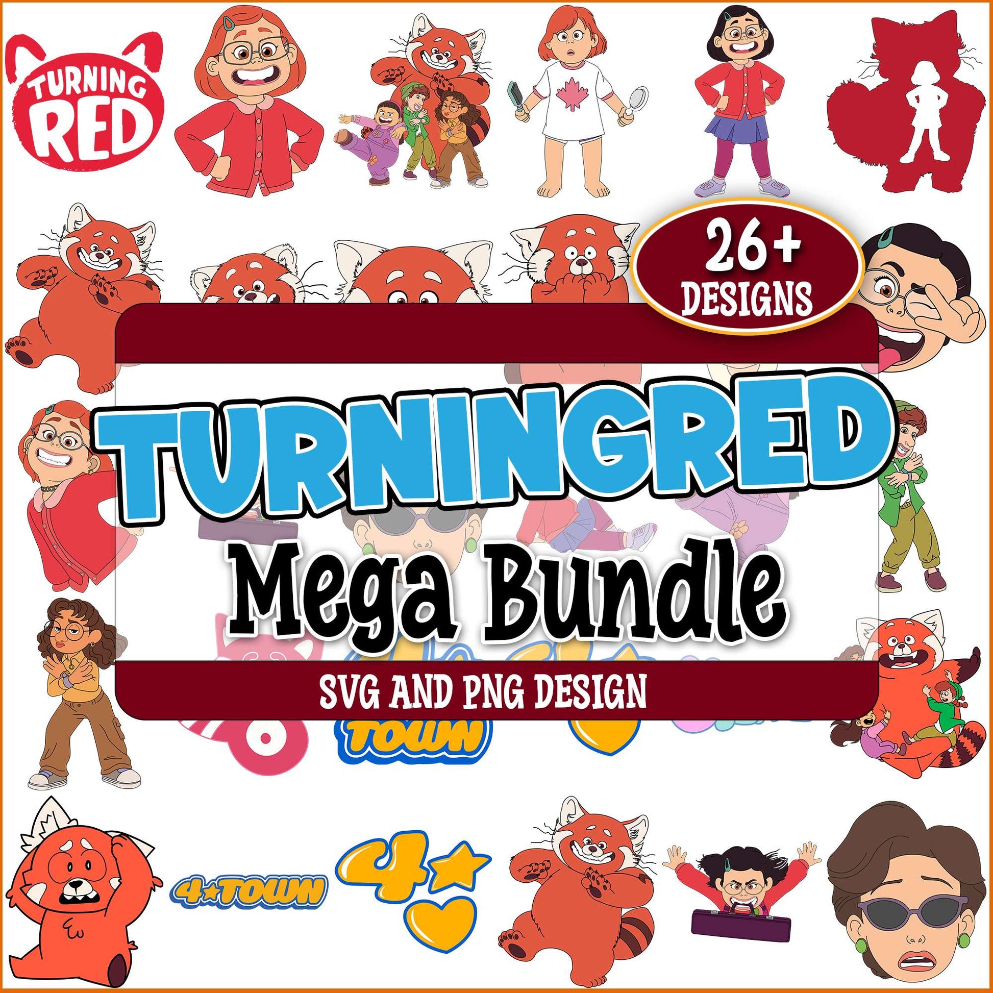 Turning red image svg bundle