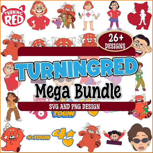 Turning red image svg bundle
