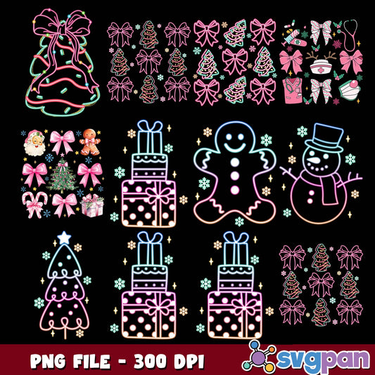 Twinkle christmas stuff png bundle
