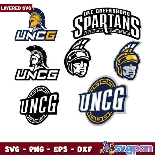 UNC Greensboro Spartans SVG Bundle for Designers