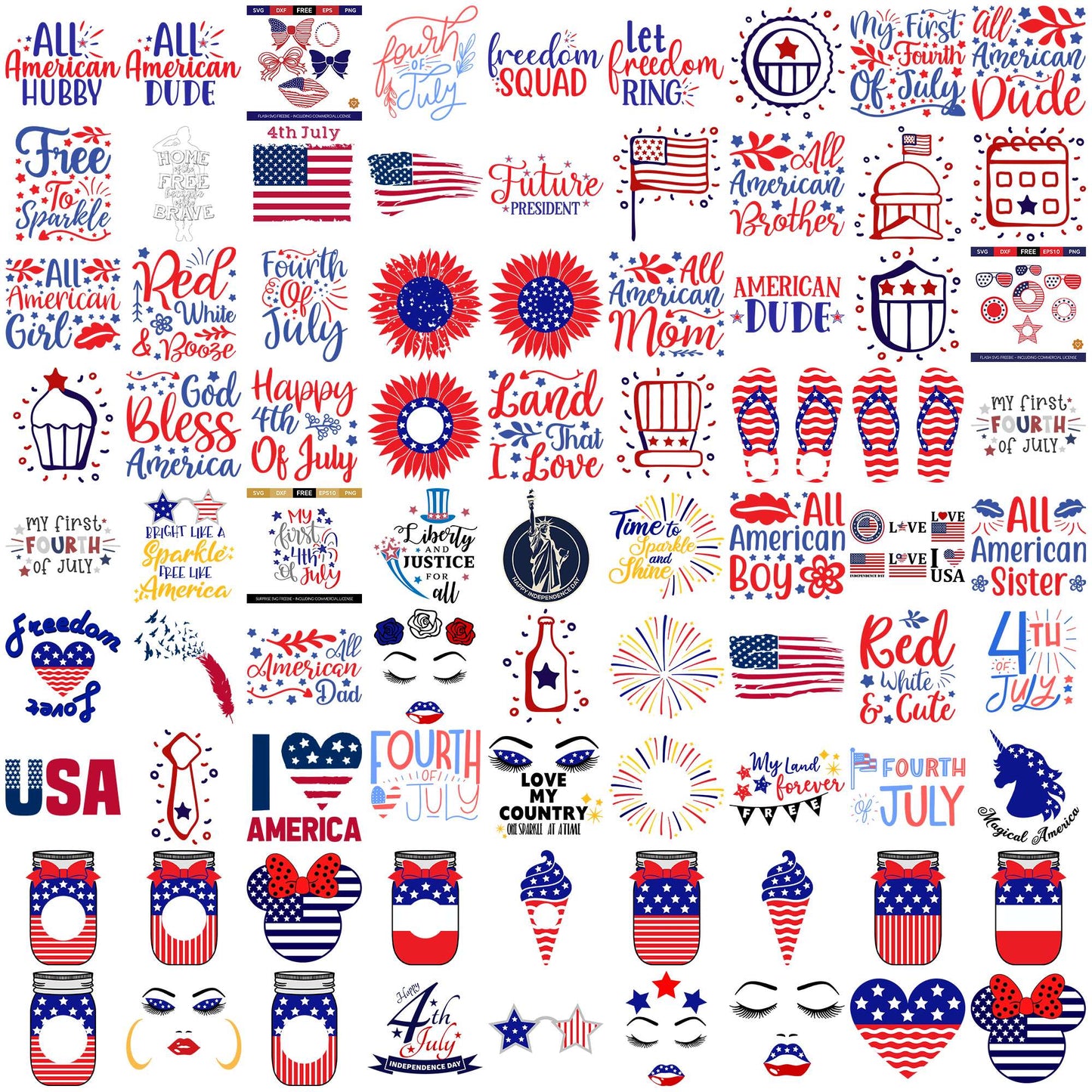 USA 4th july svg bundle, 4th of july svg, happy 4th of july svg