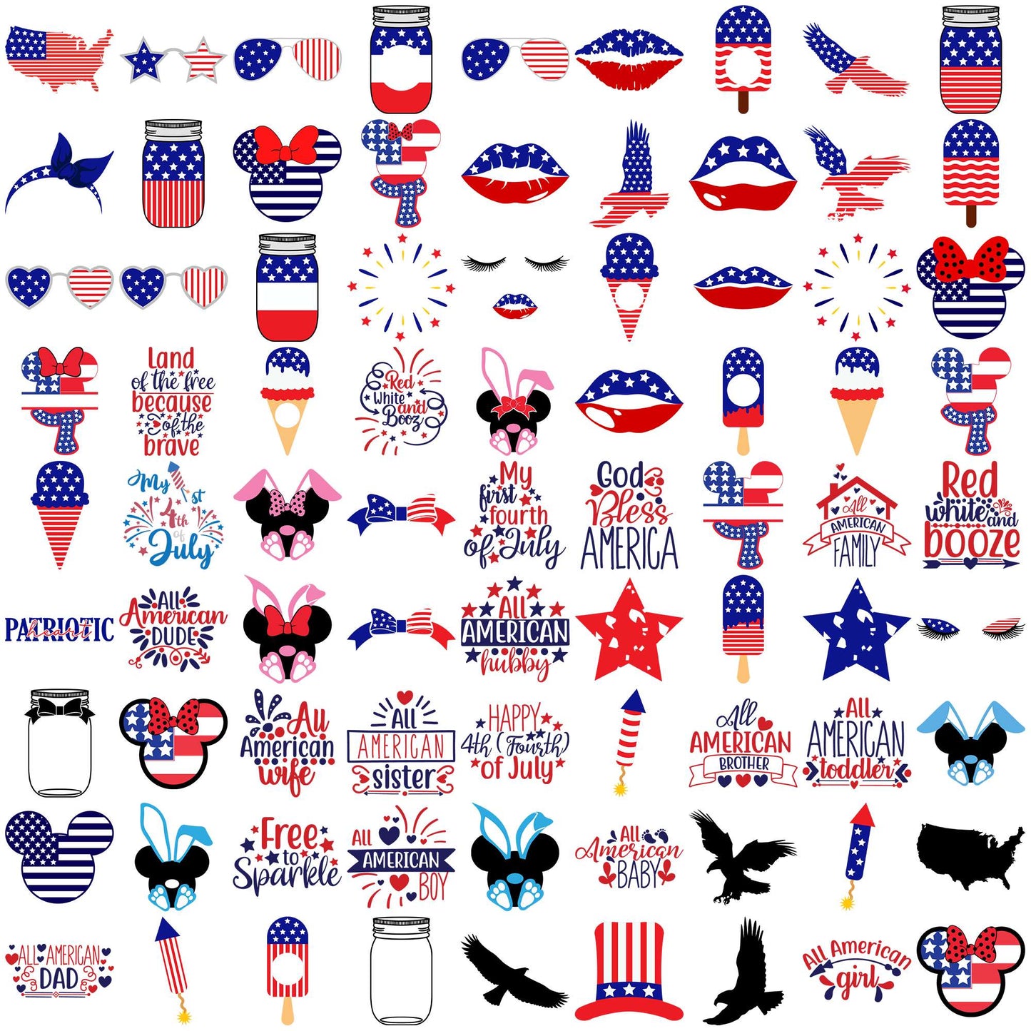 USA 4th july svg bundle, 4th of july svg, happy 4th of july svg