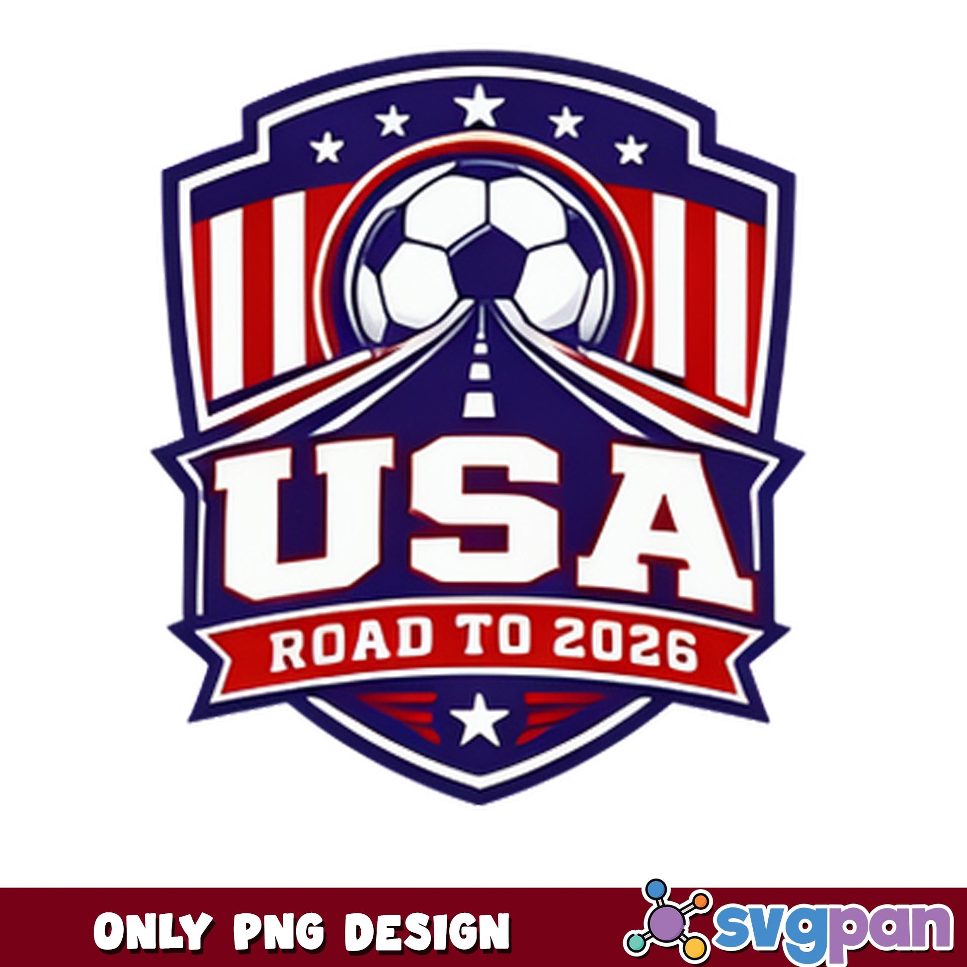 USA Road To 2026 Soccer PNG, World Cup PNG, Football PNG
