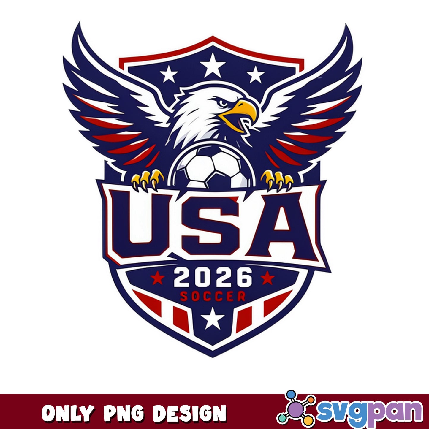 USA Soccer 2026 Eagle Shield PNG, American Football PNG, Sport PNG