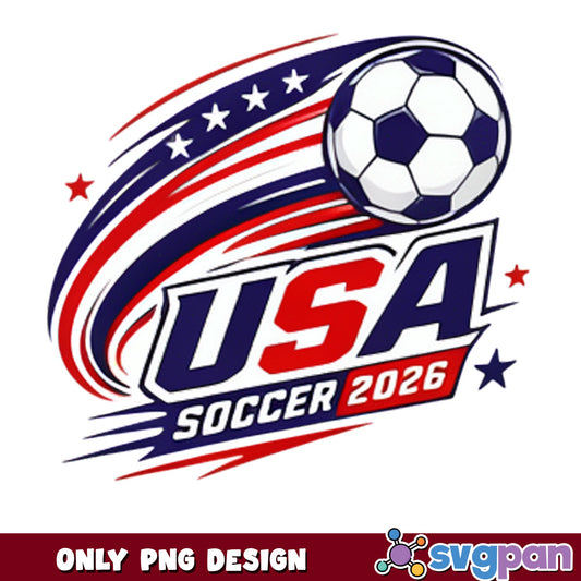 USA Soccer 2026 PNG, American Football Clipart, Soccer Ball PNG