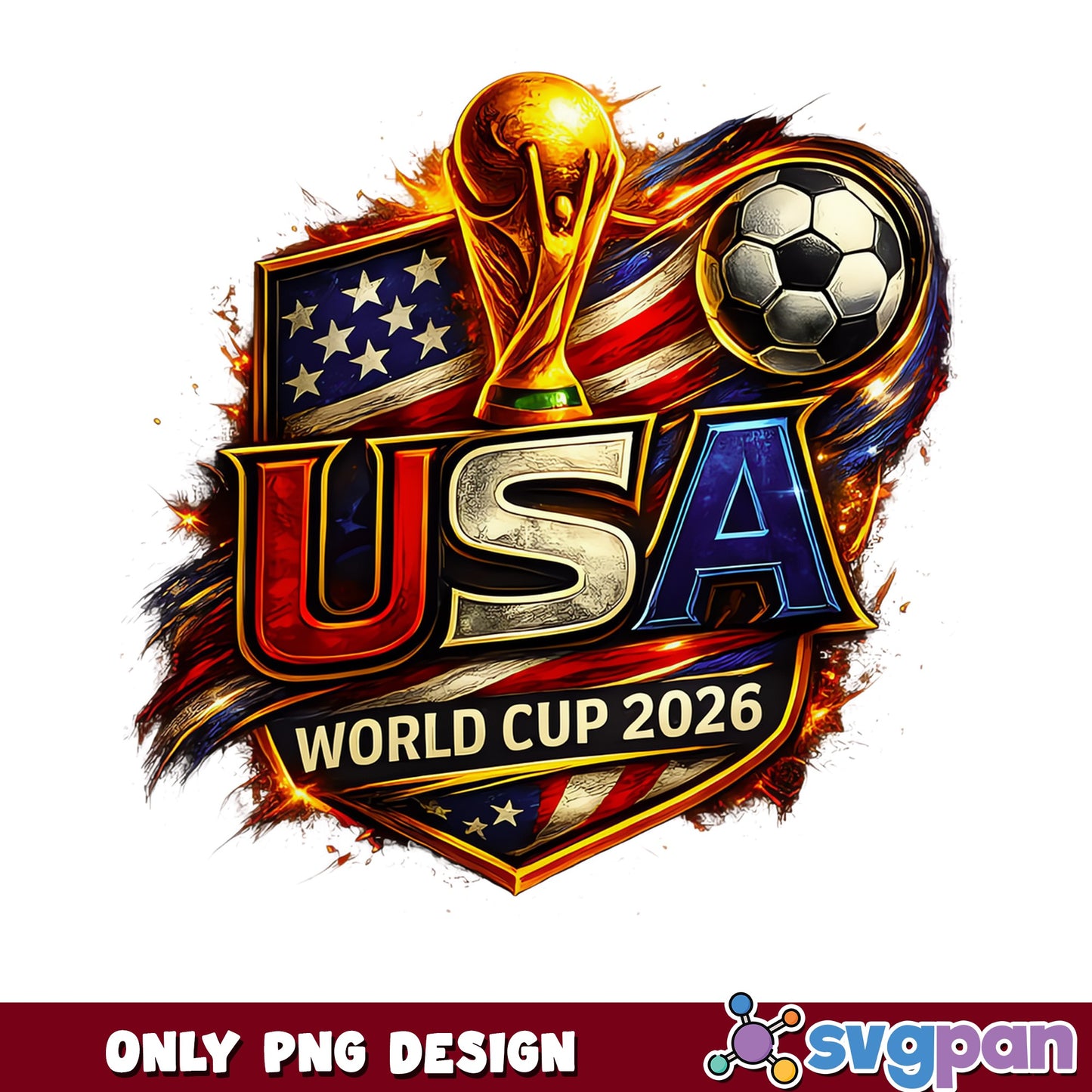 USA World Cup 2026 PNG, Soccer Championship PNG, Football PNG