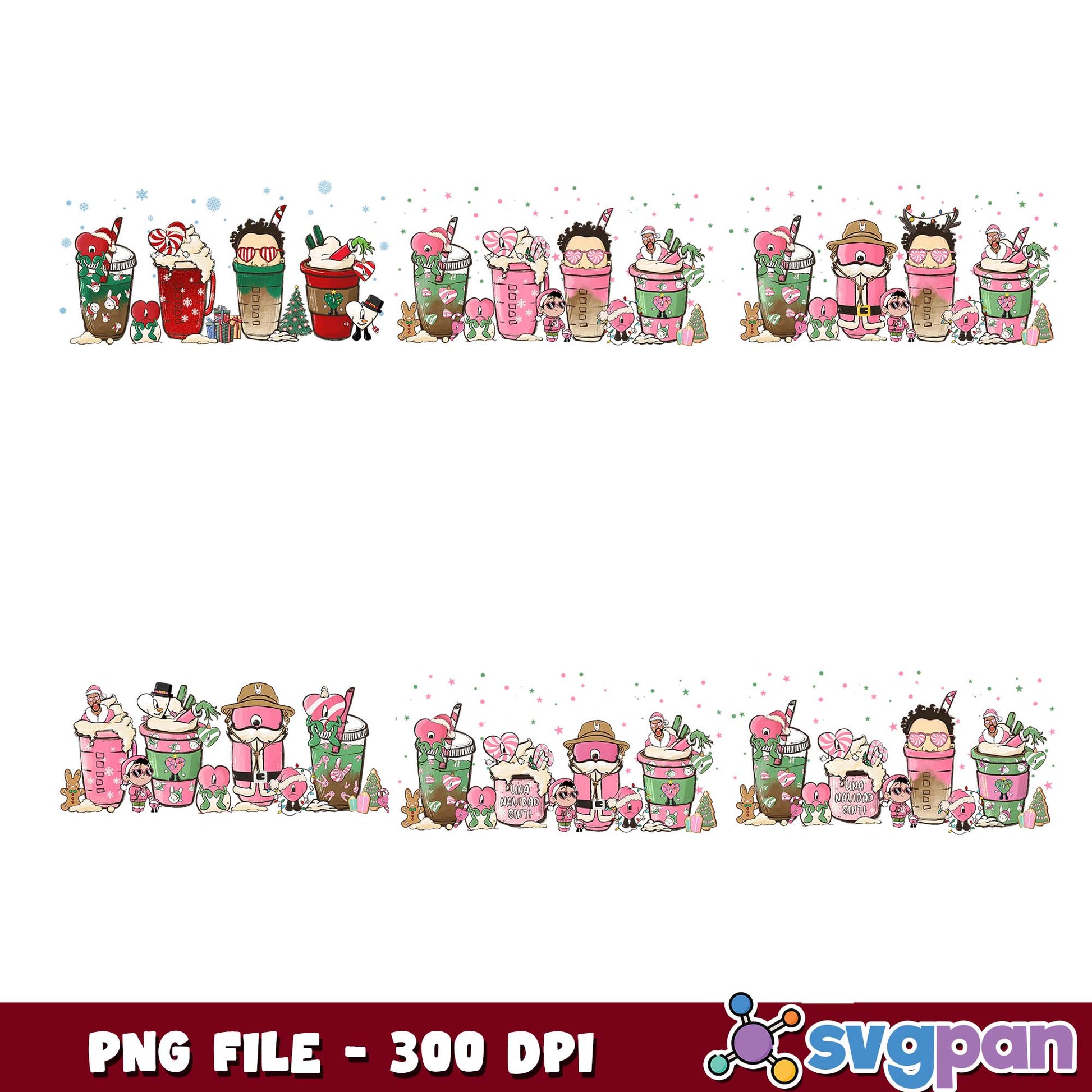 Una navidad sin ti drink png bundle