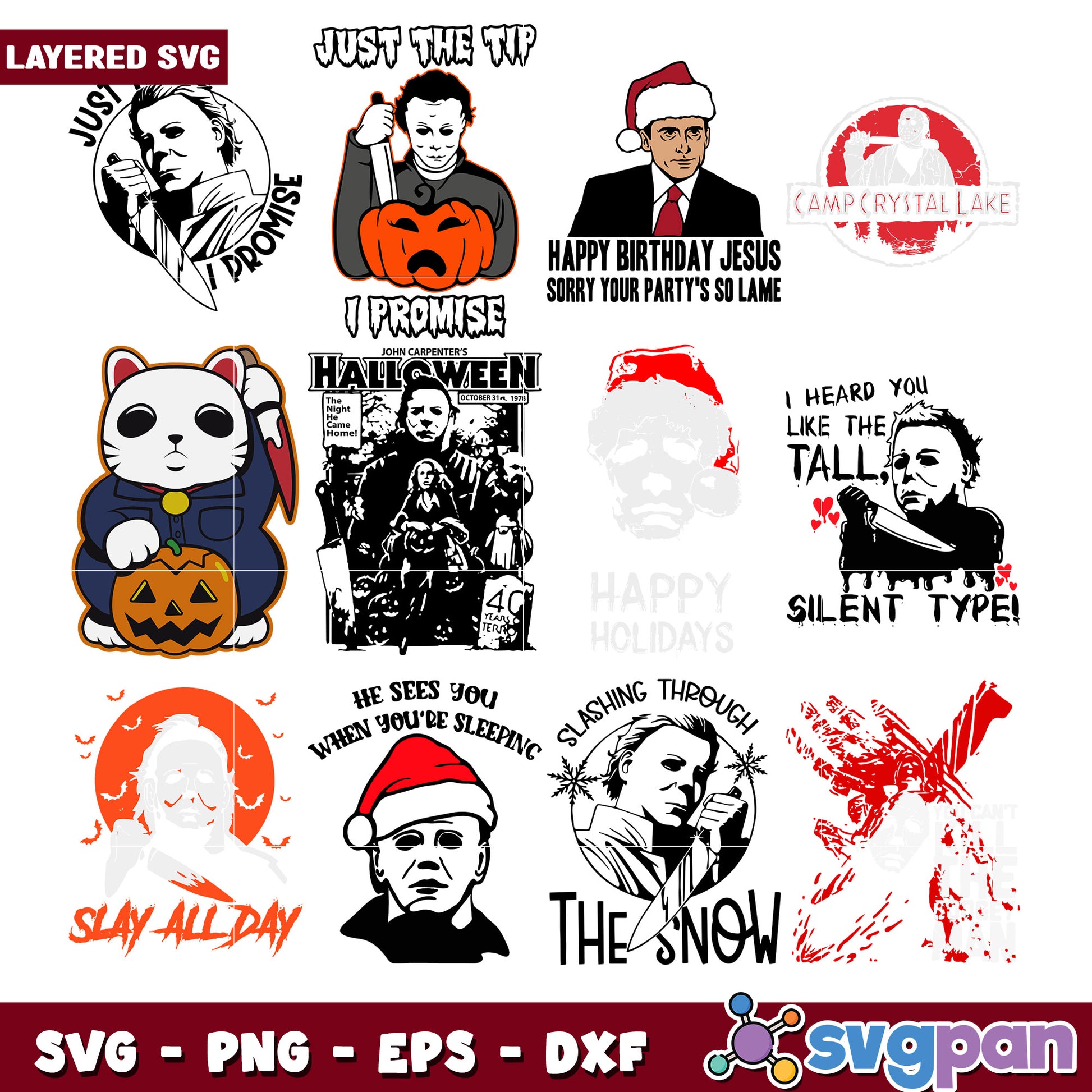 Unique Halloween and Holiday SVG Bundle Designs
