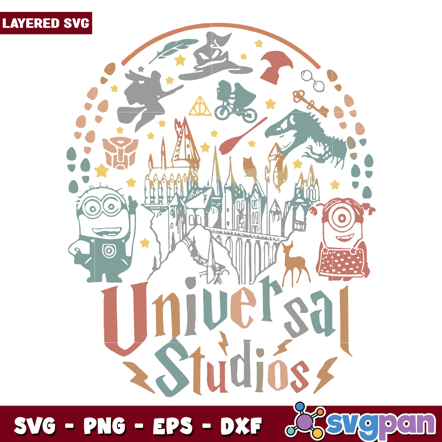 Universal studios design svg, disney movies svg, family vacation svg