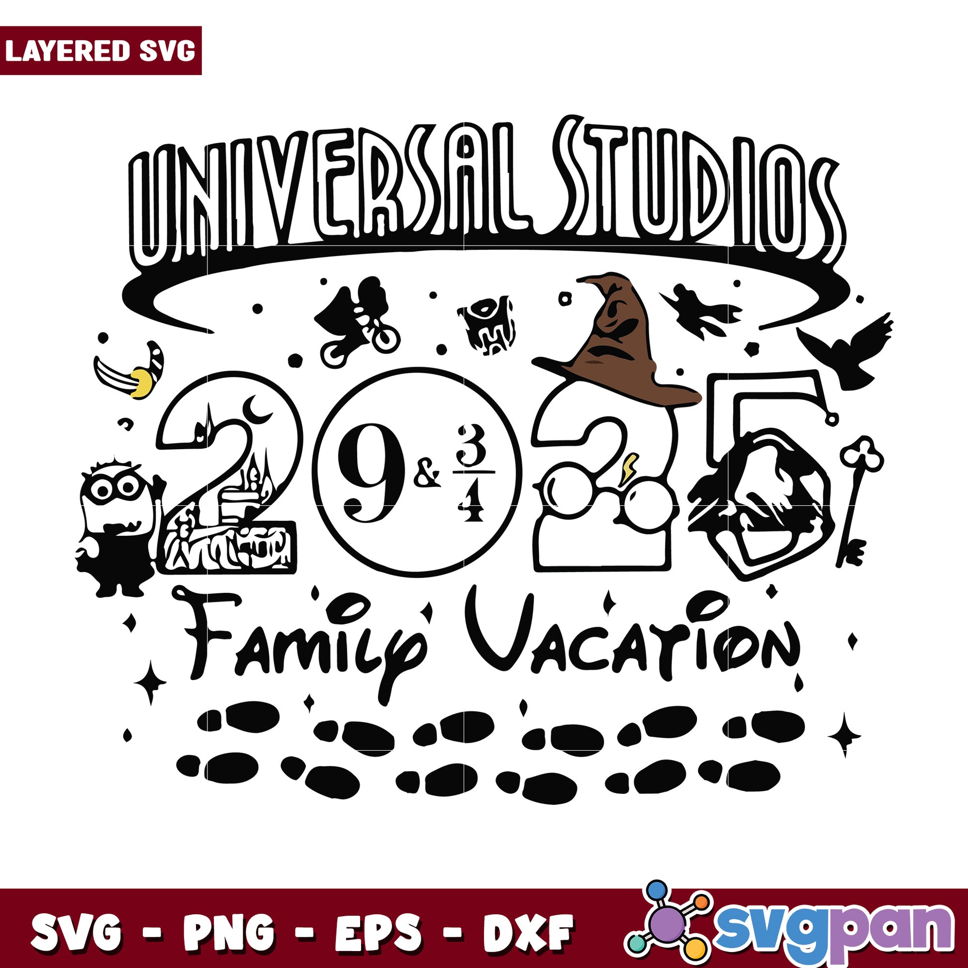 Universal studios svg, disney movies svg, family vacation svg