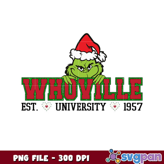 University est 1957 png, green grinch png, the grinch 2 ​png