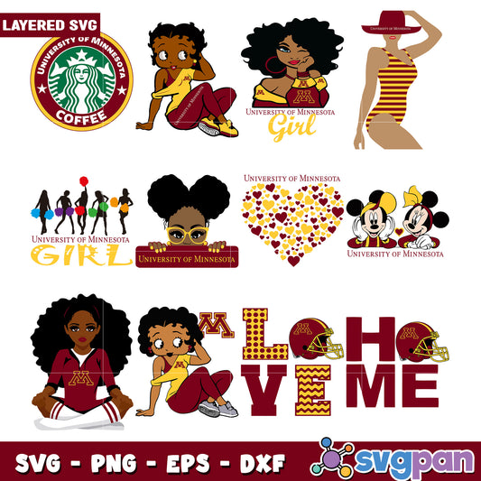 University of Minnesota SVG Bundle for Crafting