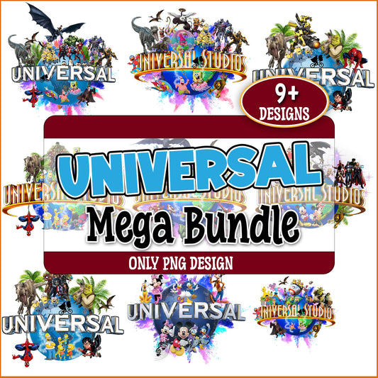Univerversal studios art png bundle