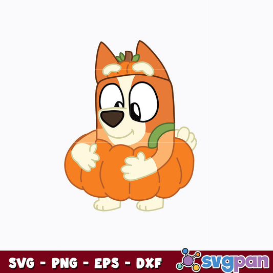 Bluey Bingo Dog Halloween Svg