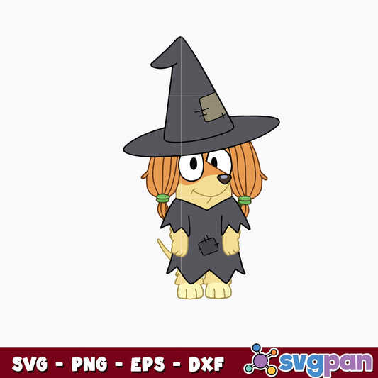 Indy Halloween Svg, Bluey Indy Svg