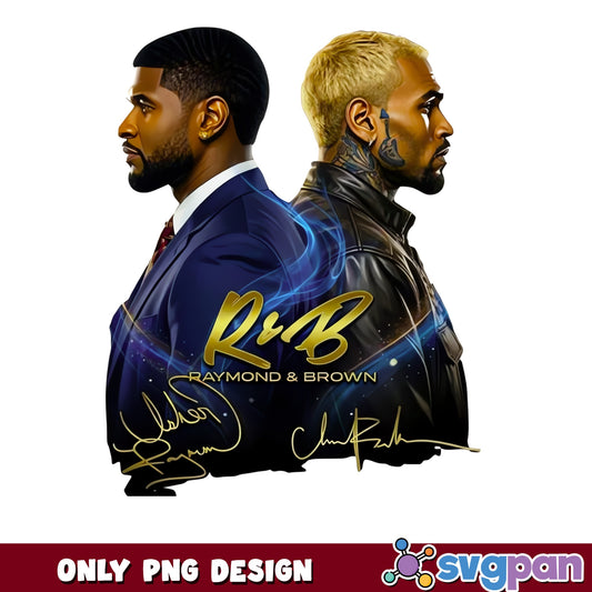 Usher And Chris Brown PNG, RnB Raymond And Brown PNG, Music PNG