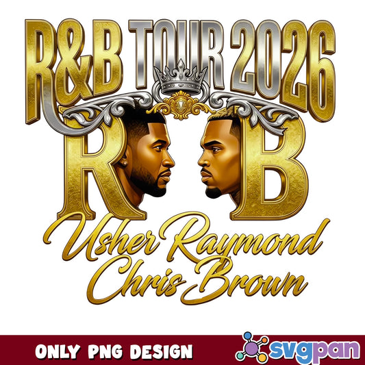 Usher And Chris Brown RnB Tour 2026 PNG, Concert PNG, Music PNG