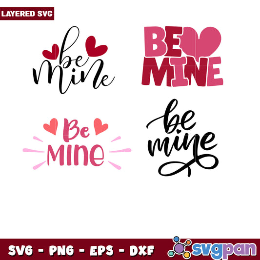 Valentine Be Mine SVG Bundle