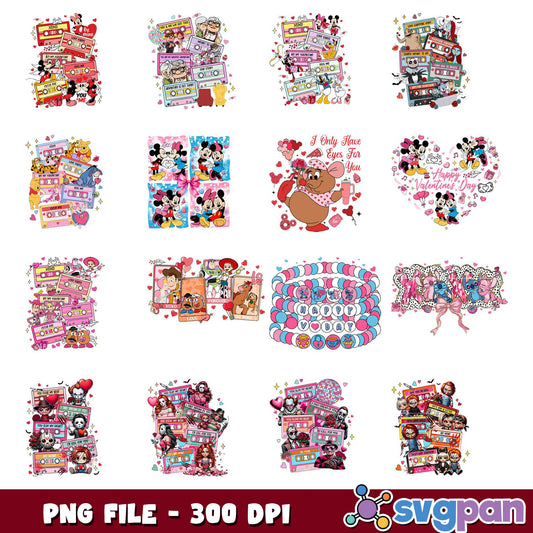 Valentine's Day PNG Bundle - Disney & More