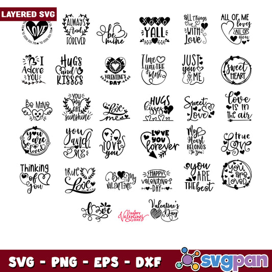 Valentine's Day SVG Bundle for DIY Craft Projects