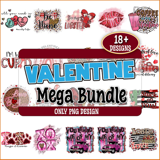 Valentine art png bundle