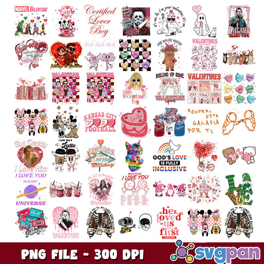 Valentine collections png bundle