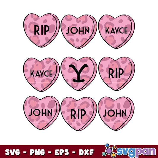 Valentine heart rip john pink svg, valentines day​ svg, valentine hearts svg