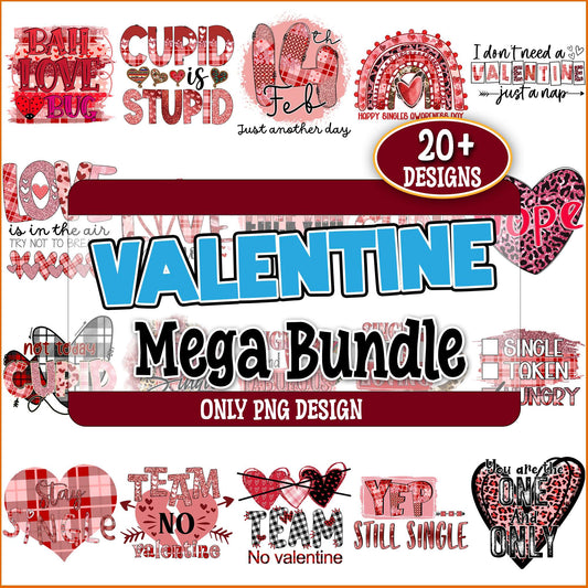 Valentine quotes png bundle