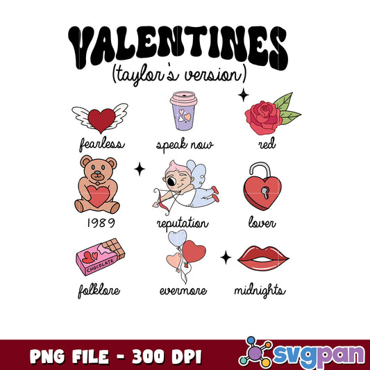Valentines Taylor's Version artwork, perfect for gifts