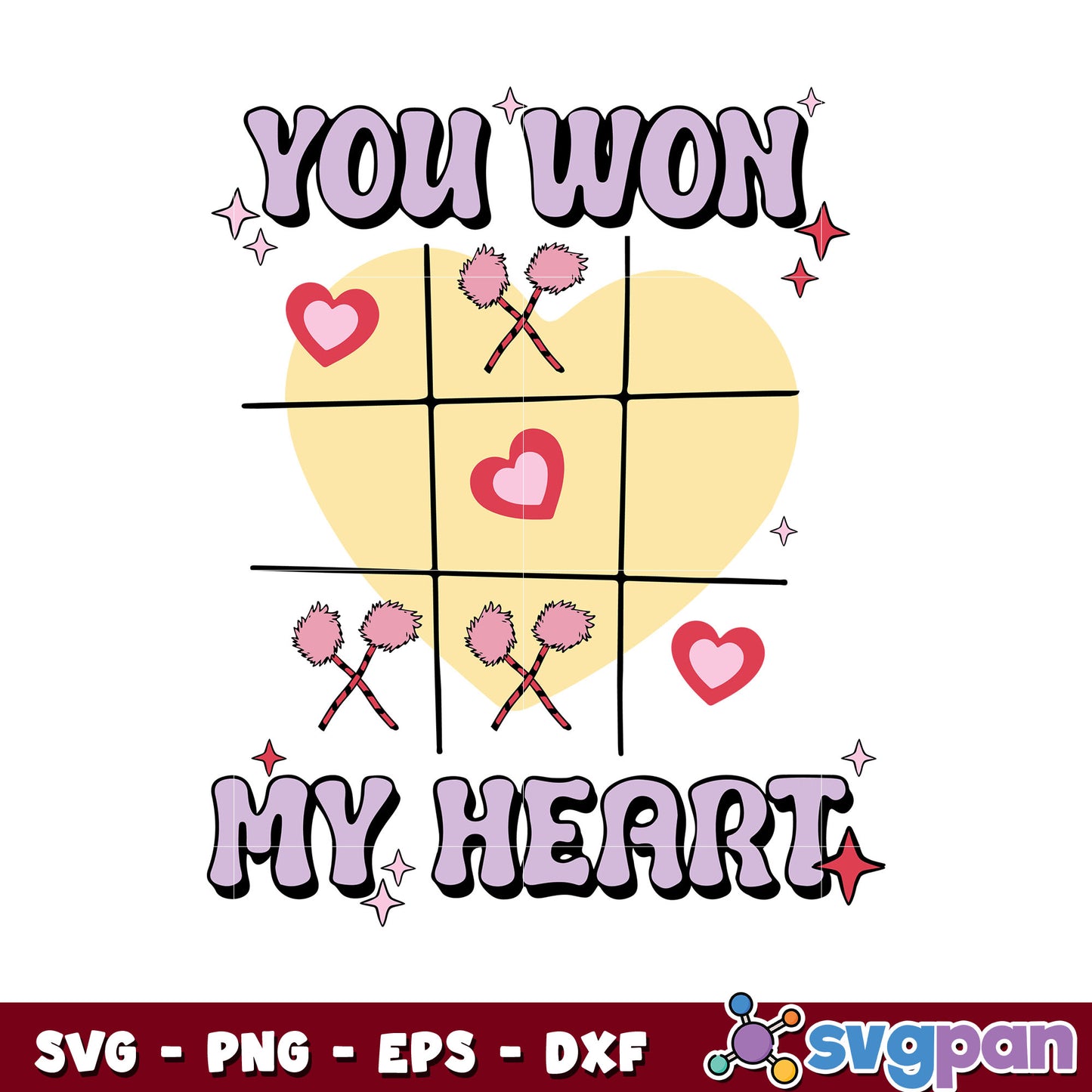 Valentine you won my heart svg, you won my heart​ svg, valentine xoxo svg