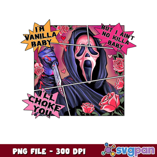 Vanilla Baby PNG Art, Choke You with Style Design