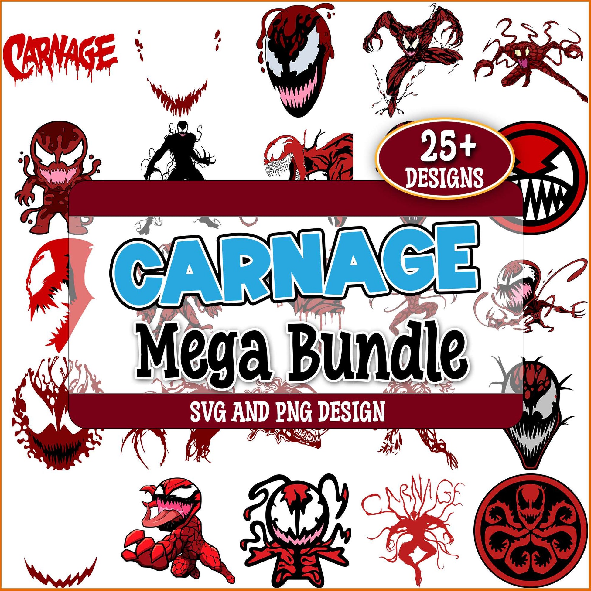 Venom carnage svg bundle