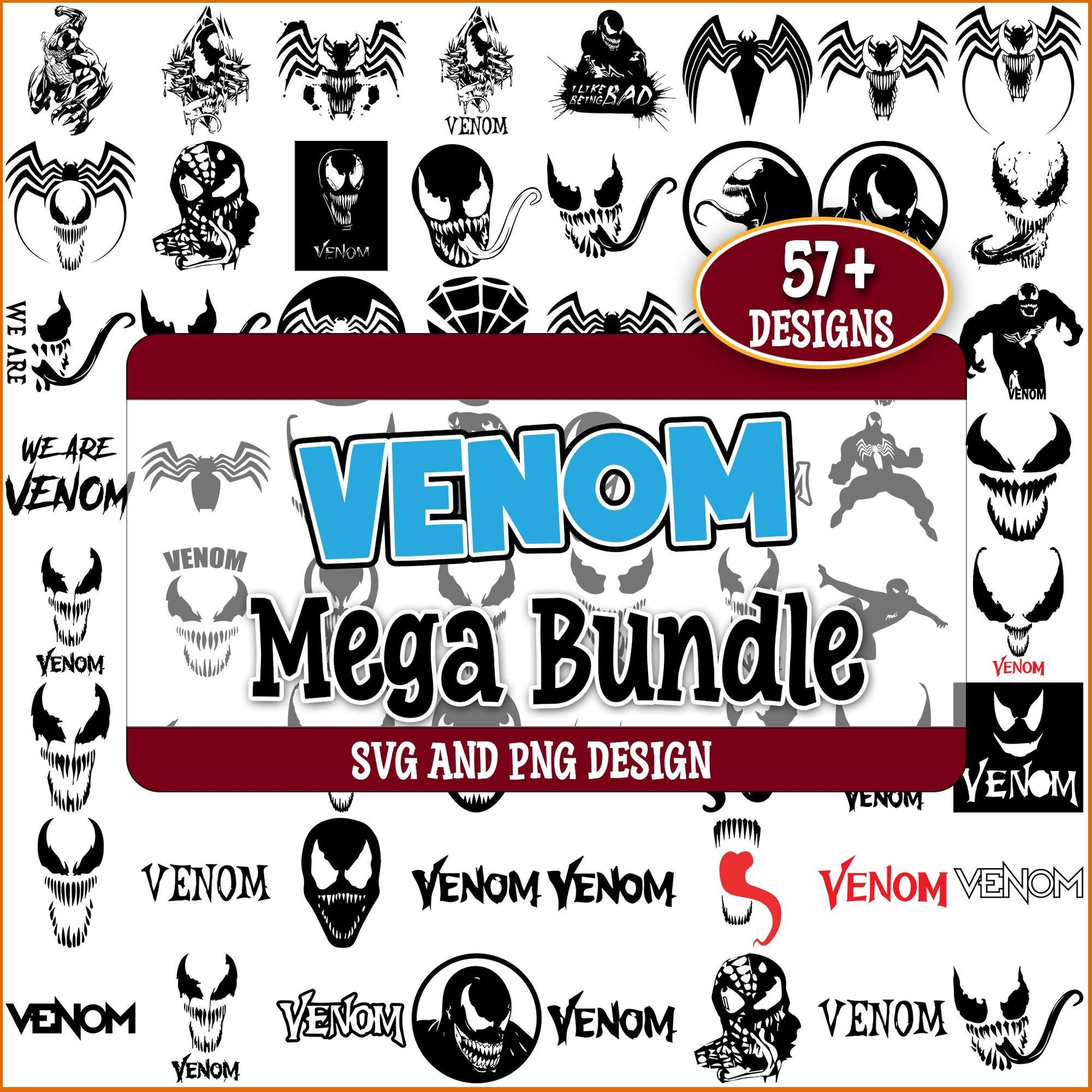 Venom sketch svg bundle