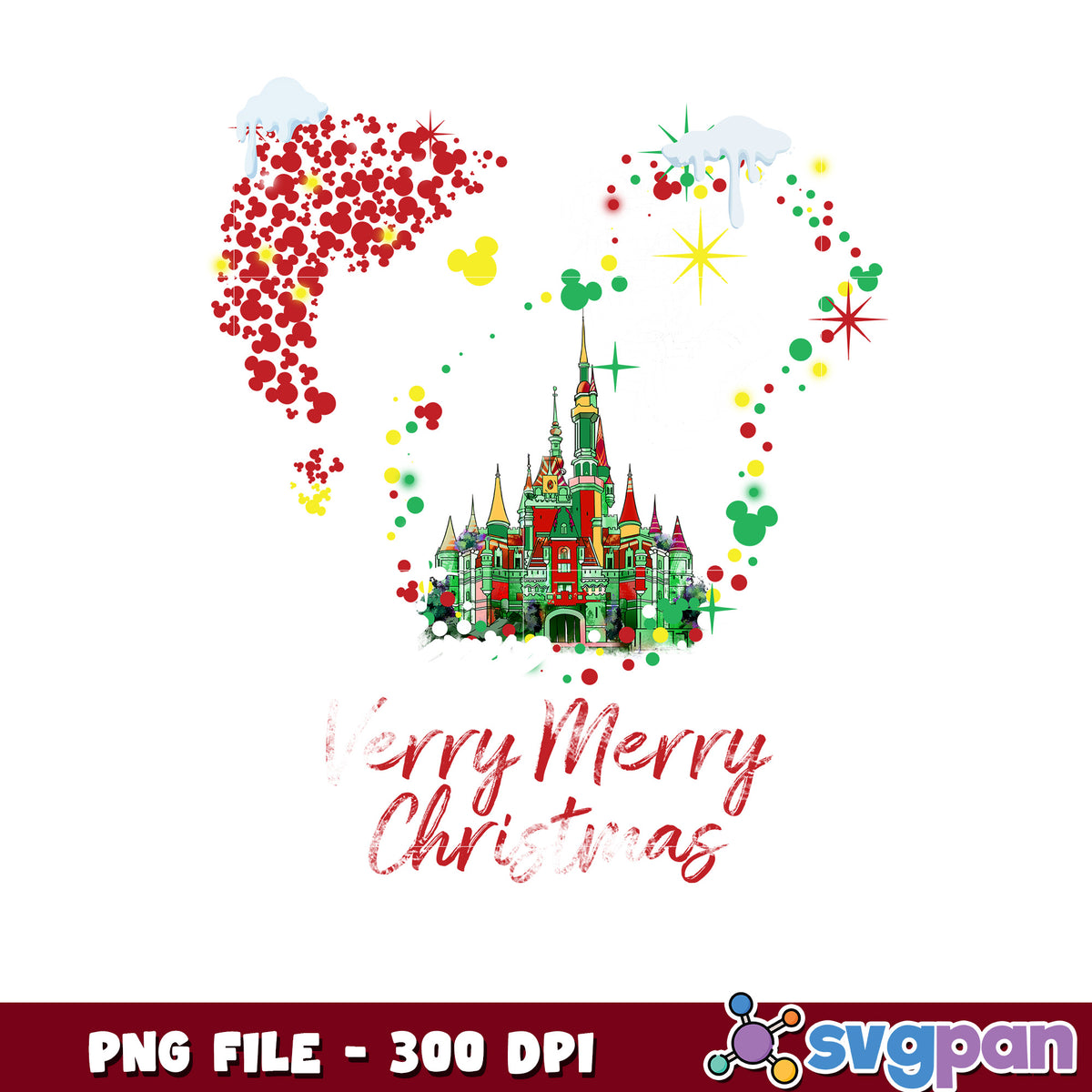 Verry merry christmas png, chistmas tree​ png, disney png