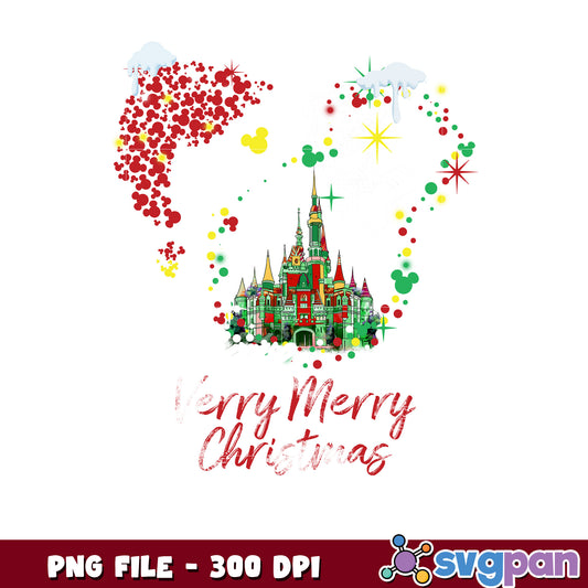 Verry merry christmas png, chistmas tree​ png, disney png