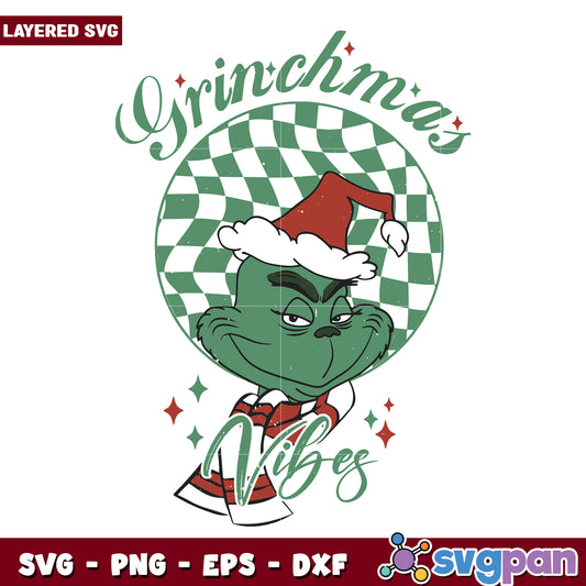 Vibes christmas grinch design svg, grinchy svg, christmas time svg