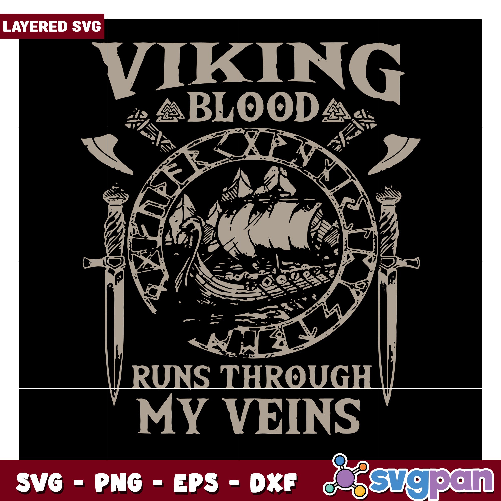 Trending Tee With Viking Blood Runs Through My Veins Norse T-Shirt Trending Tee With Viking Blood Runs Through My Veins Norse T-Shirt